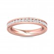 FlyerFit® 14K Pink Gold Eternity Wedding Band