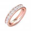 FlyerFit® 14K Pink Gold Eternity Wedding Band