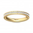 FlyerFit® 14K Yellow Gold Eternity Wedding Band