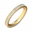 FlyerFit® 14K Yellow Gold Eternity Wedding Band