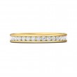 FlyerFit® 18K Yellow Gold Eternity Wedding Band