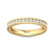 FlyerFit® 18K Yellow Gold Eternity Wedding Band