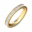 FlyerFit® 14K Yellow Gold Eternity Wedding Band