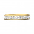 FlyerFit® 14K Yellow Gold Eternity Wedding Band