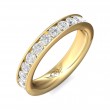 FlyerFit® 14K Yellow Gold Eternity Wedding Band