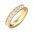 FlyerFit® 18K Yellow Gold Eternity Wedding Band