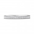 FlyerFit® 14K White Gold Eternity Wedding Band