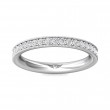 FlyerFit® Platinum Eternity Wedding Band