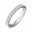 FlyerFit® Platinum Eternity Wedding Band