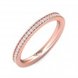 FlyerFit® 14K Pink Gold Eternity Wedding Band