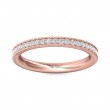 FlyerFit® 14K Pink Gold Eternity Wedding Band