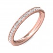 FlyerFit® 14K Pink Gold Eternity Wedding Band