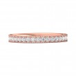 FlyerFit® 18K Pink Gold Eternity Wedding Band