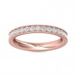 FlyerFit® 14K Pink Gold Eternity Wedding Band