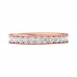 FlyerFit® 18K Pink Gold Eternity Wedding Band