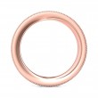 FlyerFit® 18K Pink Gold Eternity Wedding Band