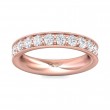 FlyerFit® 14K Pink Gold Eternity Wedding Band