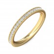 FlyerFit® 14K Yellow Gold Eternity Wedding Band