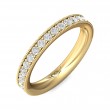 FlyerFit® 14K Yellow Gold Eternity Wedding Band