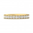 FlyerFit® 14K Yellow Gold Eternity Wedding Band