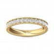 FlyerFit® 14K Yellow Gold Eternity Wedding Band