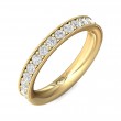 FlyerFit® 14K Yellow Gold Eternity Wedding Band