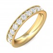 FlyerFit® 18K Yellow Gold Eternity Wedding Band