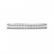 FlyerFit® 14K White Gold Eternity Wedding Band