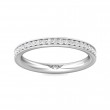 FlyerFit® 14K White Gold Eternity Wedding Band