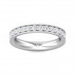 FlyerFit® Platinum Eternity Wedding Band