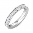 FlyerFit® Platinum Eternity Wedding Band