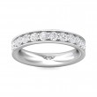 FlyerFit® Platinum Eternity Wedding Band