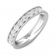 FlyerFit® Platinum Eternity Wedding Band