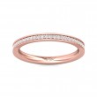 FlyerFit® 14K Pink Gold Eternity Wedding Band