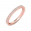 FlyerFit® 14K Pink Gold Eternity Wedding Band