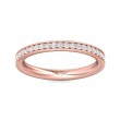 FlyerFit® 18K Pink Gold Eternity Wedding Band