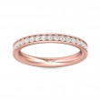 FlyerFit® 18K Pink Gold Eternity Wedding Band