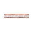 FlyerFit® 18K Pink Gold Eternity Wedding Band