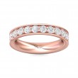 FlyerFit® 14K Pink Gold Eternity Wedding Band