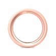 FlyerFit® 14K Pink Gold Eternity Wedding Band