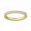 FlyerFit® 18K Yellow Gold Eternity Wedding Band