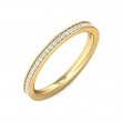 FlyerFit® 18K Yellow Gold Eternity Wedding Band