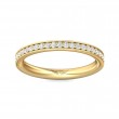 FlyerFit® 18K Yellow Gold Eternity Wedding Band