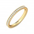 FlyerFit® 18K Yellow Gold Eternity Wedding Band