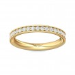 FlyerFit® 14K Yellow Gold Eternity Wedding Band