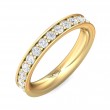 FlyerFit® 18K Yellow Gold Eternity Wedding Band