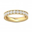 FlyerFit® 14K Yellow Gold Eternity Wedding Band