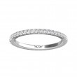 FlyerFit® 18K White Gold Eternity Wedding Band