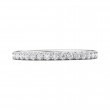 FlyerFit® 18K White Gold Eternity Wedding Band