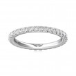 FlyerFit® 18K White Gold Eternity Wedding Band